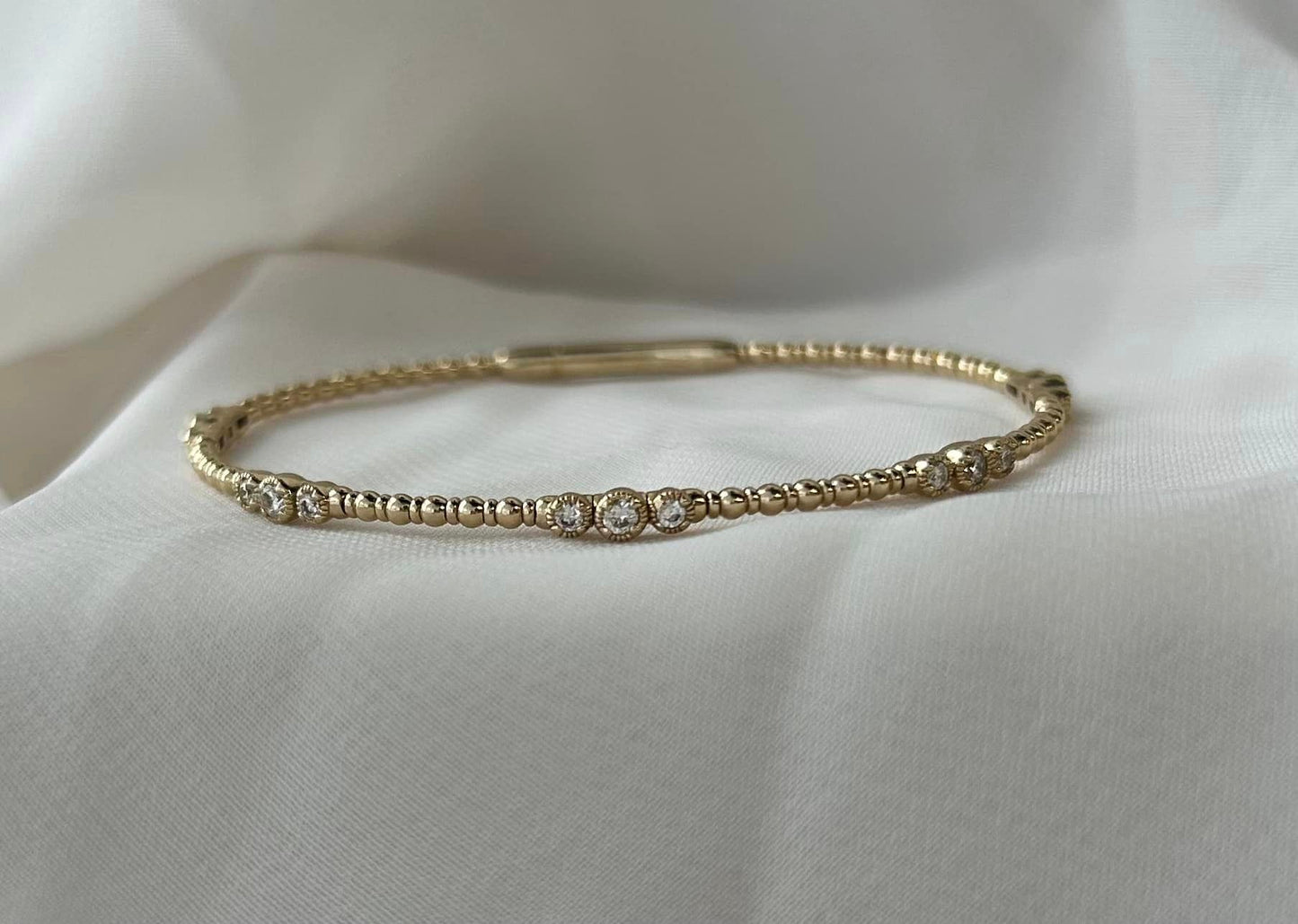 14KY Diamond Bangle bracelet 0.37ctw